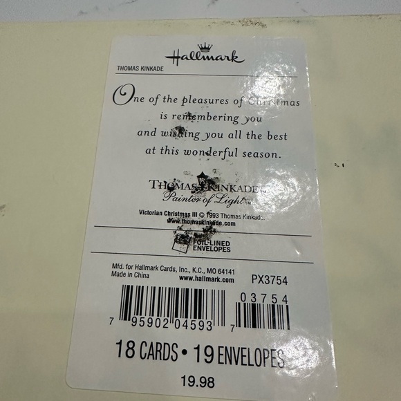 Vintage Hallmark Thomas Kincaid Christmas card set - Picture 8 of 8